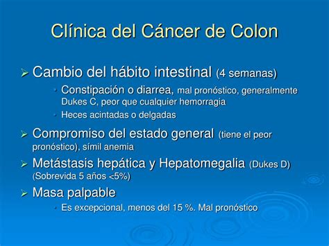 PPT   CUANDO SOSPECHAR UN CANCER DE COLON PowerPoint ...