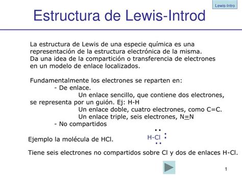 PPT   Estructura de Lewis Introd PowerPoint Presentation, free download ...