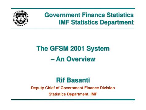 PPT   Government Finance Statistics IMF Statistics ...