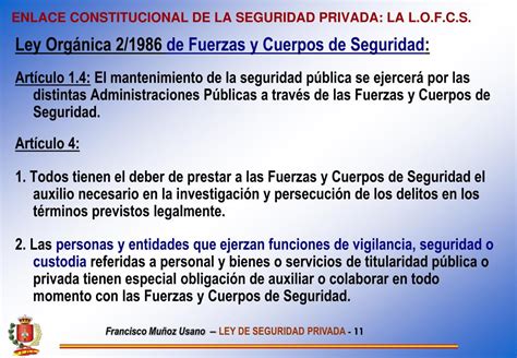 PPT   Ley 5/2014 de Seguridad Privada PowerPoint ...