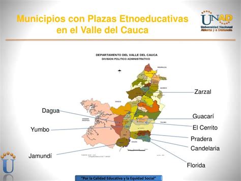 PPT Municipios con Plazas Etnoeducativas en el Valle del Cauca ...