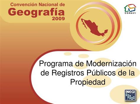 PPT   Programa de Modernización de Registros Públicos de la Propiedad ...