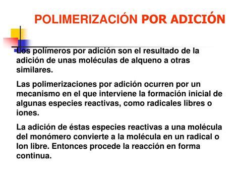 PPT   REACCIONES DE POLIMERIZACIÓN PowerPoint Presentation, free ...
