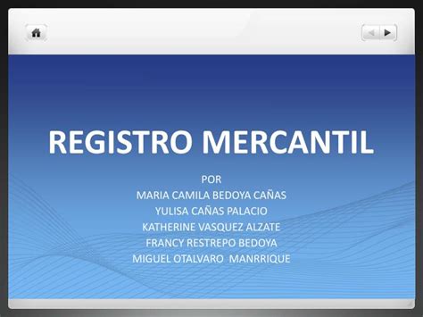 PPT   REGISTRO MERCANTIL PowerPoint Presentation, free download   ID ...