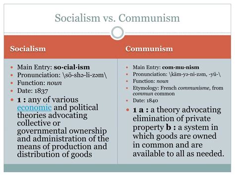 PPT   Socialism vs. Communism PowerPoint Presentation, free download ...