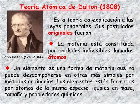 PPT   Teoría Atómica de Dalton  1808  PowerPoint ...