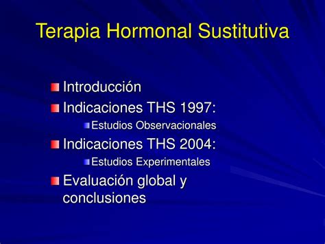 PPT   Terapia Hormonal Sustitutiva PowerPoint Presentation, free ...