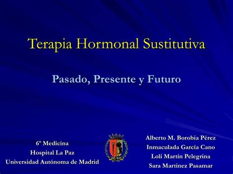 PPT   Terapia Hormonal Sustitutiva PowerPoint Presentation, free ...