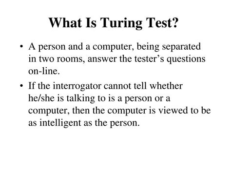 PPT   The Turing Test PowerPoint Presentation, free download   ID:6710450