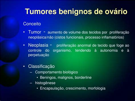 PPT   TUMORES BENIGNOS DE OVÁRIO PowerPoint Presentation   ID:449698