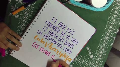 Practica de lettering en español Frases de Frida Khalo 2 ...