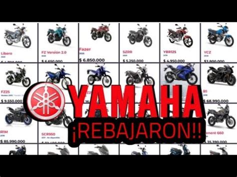 Precios Actualizados Motos YAMAHA Modelo 2020 REBAJARON ...
