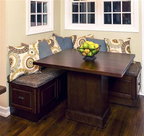 Precious Corner Kitchen Table With Storage Bench , Great ...