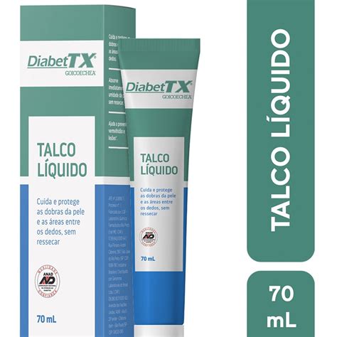 Preço Diabet tx talco líquido com 70ml | Farmácia Mix