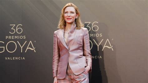 Premios Goya 2022: Cate Blanchett:  Recibir hoy un premio en Valencia ...