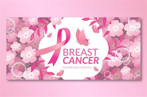 Premium Vector | Breast cancer awareness month banner template