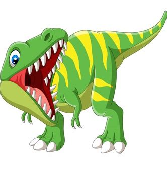 Premium Vector | Cartoon tyrannosaurus rex roaring