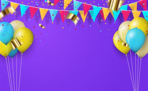 Premium Vector | Party background with balloons and ...