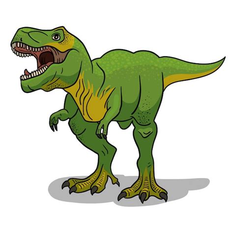 Premium Vector | Tyrannosaurus rex dinosaur illustration in cartoon style.