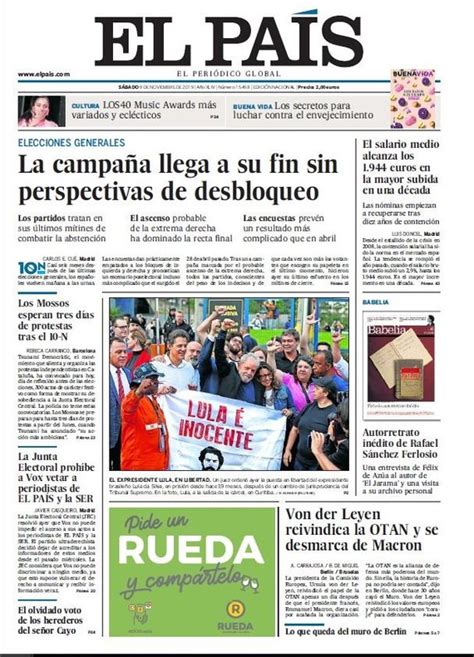 Prensa de hoy: Las portadas de los periódicos del 9 de ...