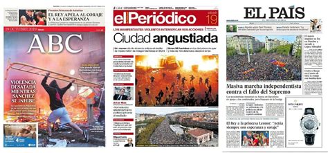 Prensa de hoy: Las portadas de los periódicos del sábado 19 de octubre