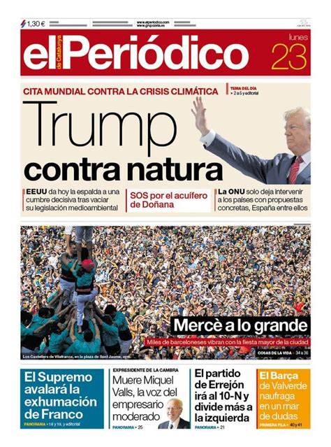 Prensa de hoy: portadas de los periódicos del lunes 23 de ...