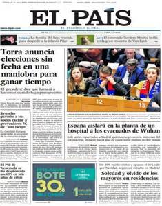 Prensa hoy: Portadas de los periódicos del 30 de enero del 2020