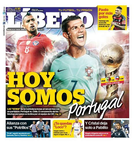 Prensa peruana no se arruga:  Hoy somos Portugal  | La Tercera