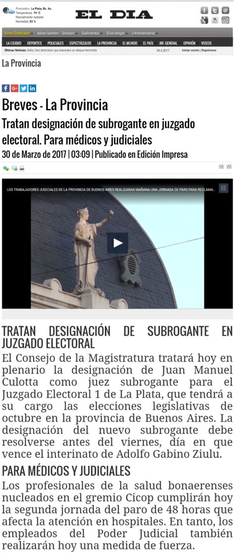 @PrensaCICOP de @HacemosPrensa: CICOP en diario El Día  La ...