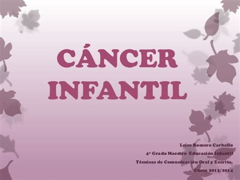 Presentación cáncer infantil   Universidad de Alicante