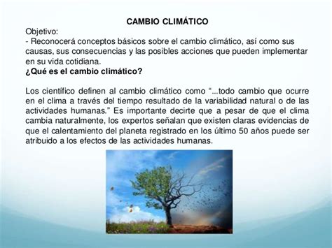 Presentación del curso Cambio Climático