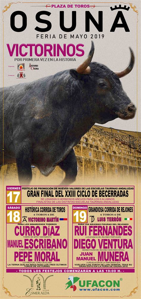 Presentada la feria taurina de Osuna 2019 El Pespunte ...