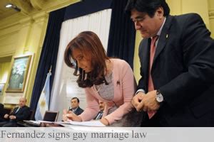 President Cristina Fernandez Ratifies Argentine Gay ...