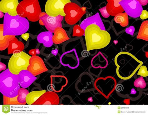 Pretty Valentine Love Hearts Stock Illustration ...