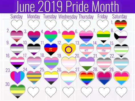Pride Month Calendario | HeroicInfo
