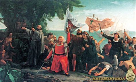 Primer desembarco de Cristóbal Colón en América | artehistoria.com