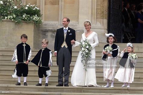 Prince Edward And Sophie Rhys jones With Page Boys And Bridesmaids ...