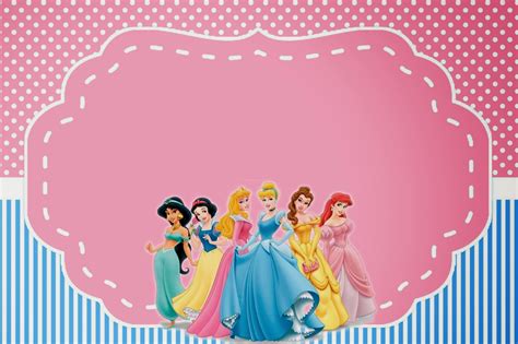 Princesas Disney: Imprimibles, Tarjetas e Invitaciones ...