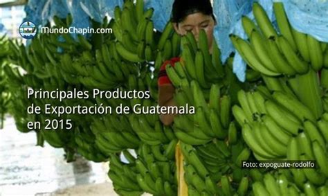 Principales productos de exportación de Guatemala en 2015   Solo lo ...