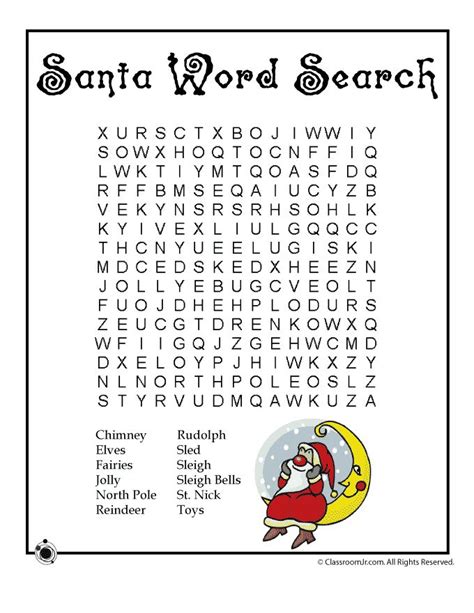 Printable Christmas Word Puzzles | Christmas worksheets ...