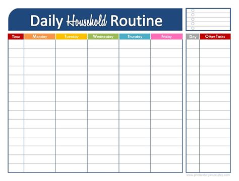 printable daily schedule for kids | click here to download ...