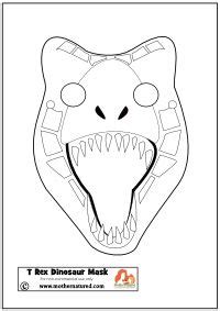 Printable dinosaur masks your kids will RAWR over ...