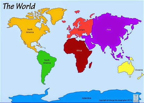 printable_map_of_seven_continents.jpg  1600×1142  | Skola
