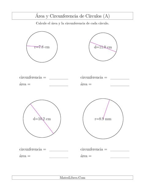 Problemas Para Calcular La Circunferencia   Pejes