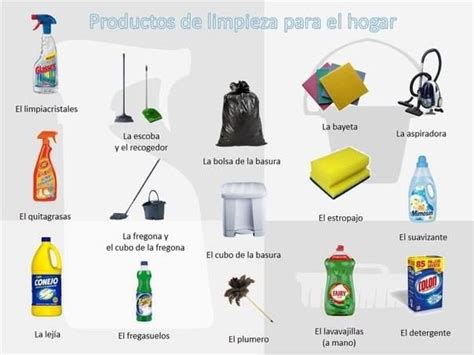 Productos de limpieza. | Spanish language, Language, Spanish
