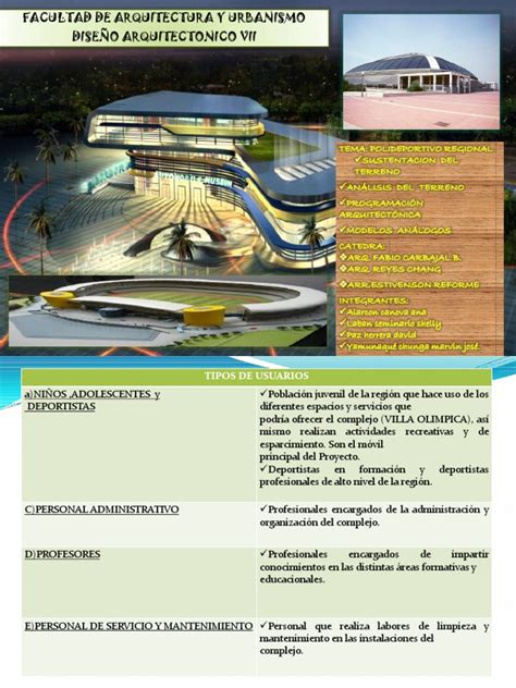 Programa Arquitectonico Polideportivo | PDF | Deportes | Ocio