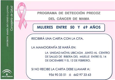 Programa de detección precoz del cáncer de mama   Puerto ...