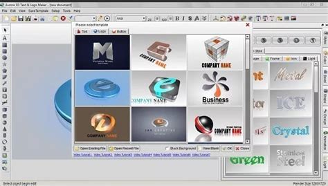 Programa Para Crear Diseñar Logos 3d   Aurora 3d Logo Maker   S/ 6,00 ...