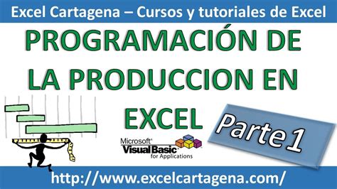 Programación de la Producción en Excel   Parte 1   YouTube