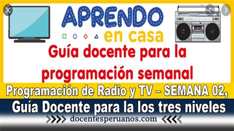 Programación de Radio y TV – SEMANA 02